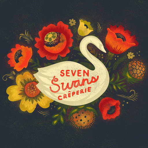 Seven Swans Creperie KC logo