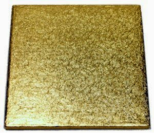 Enjay Rectangular Cake Drum - 14 × 19 - Gold