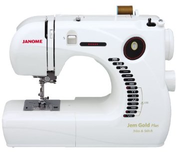  Janome Jem Gold Plus Portable Sewing Machine with Light Serging System (LSS) Model 661