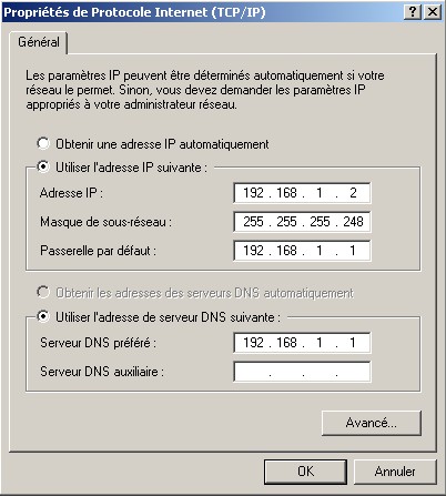 DSL 2640R - Paramtrage pour connexion SFR 17