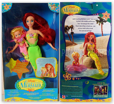 The Little Mermaid: ‚Let's Swim!' Ariel & ‚Splash Colour' Eric (1997) –  Barbie Collection Blog