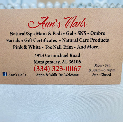 Ann's Nails logo