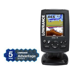 Lowrance 10491-001 Elite 4 Base Combo Made by Lowrance