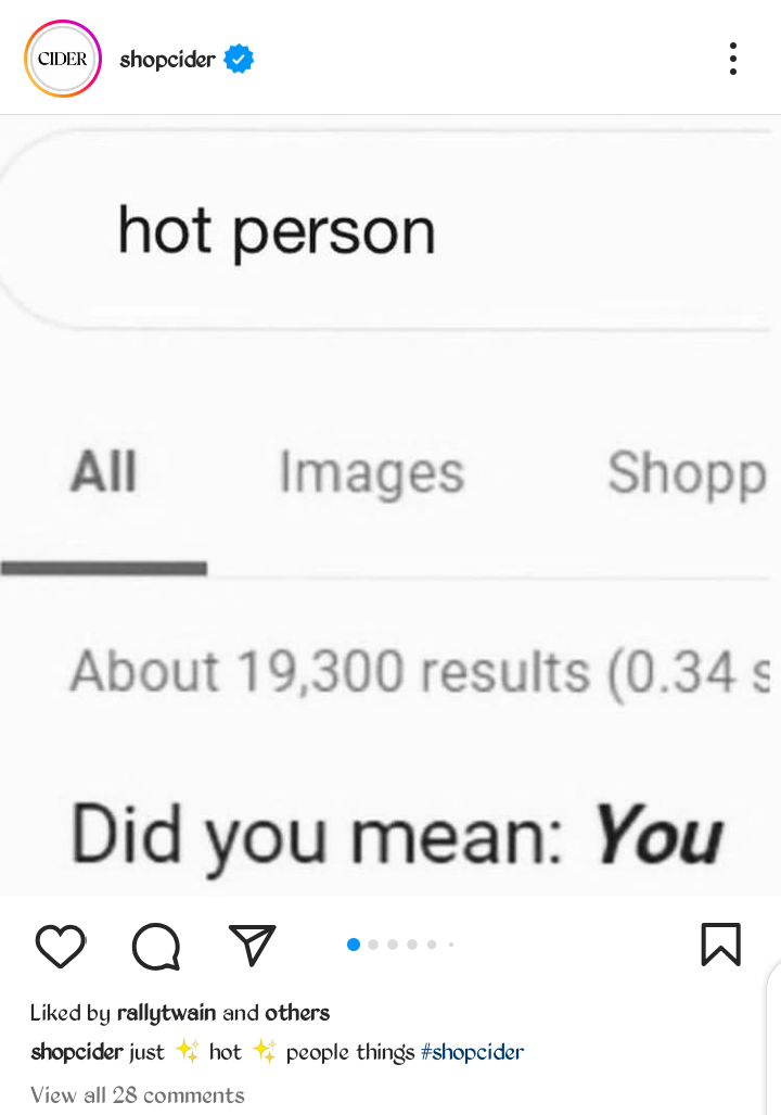 Cider's Hot Person Meme