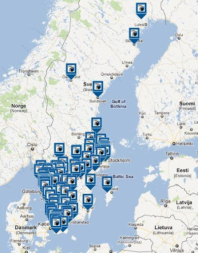 Stacje CNG (gaz ziemny, metan) w Szwecji