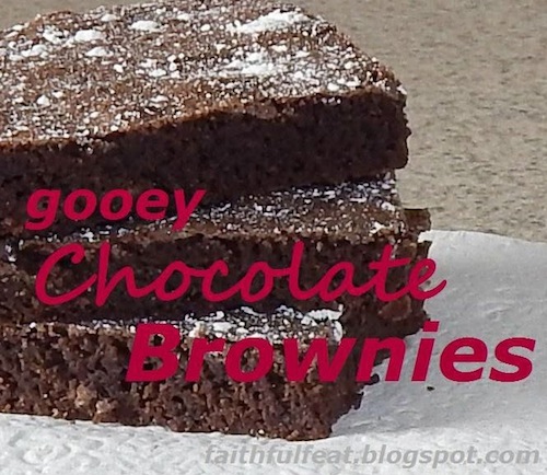 Gooey Chocolate Brownie by Faithful Feat