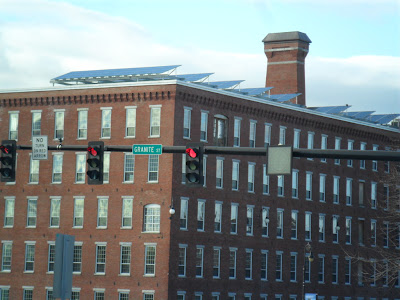 Solar Panel Array on a Mill Building