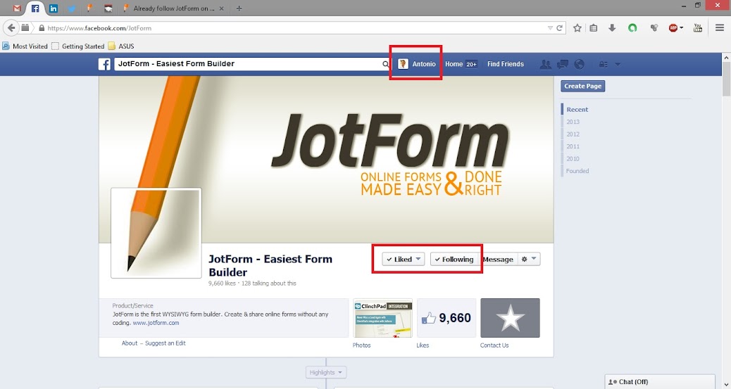 Already follow JotForm on Twitter & Facebook but space limit never get increased Image 1 Screenshot 30