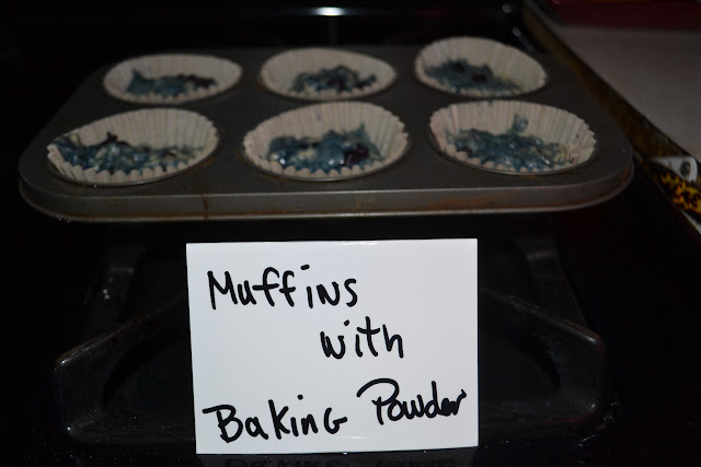 The batter of baking powder 