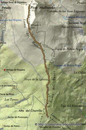 Subida al Mulhacén desde el Alto del Chorrillo