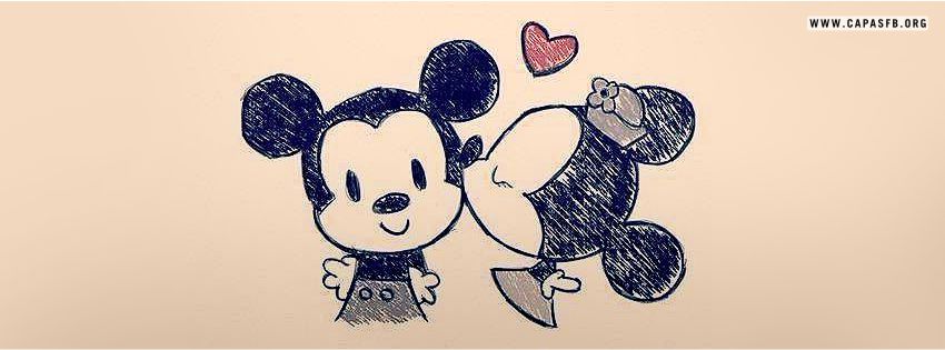Capas para Facebook Mickey & Minnie