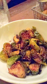 Todd English Food Hall, New York - Brussels Sprouts with pancetta, roasted jalapeno, red wine vinegar, and butter