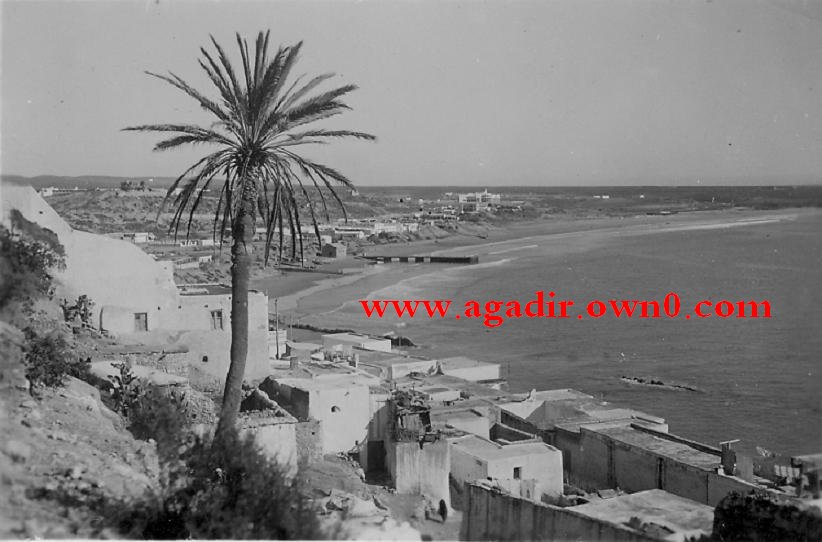 ضريح سيدي بوقنادل بمدينة اكادير Agadir_la_plage_1930