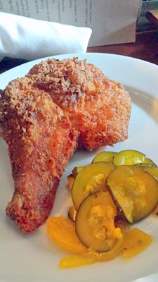 at Tasty and Alder, the best option to eat on the Mid Day Menu between 2-5:30 (aka brunch and dinner) besides the already raved about Radicchio salad, is the Buttermilk Fried Chicken