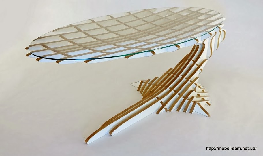 Описание: Фанерный стол One Balance Desk от Peter Qvist Lorentsen