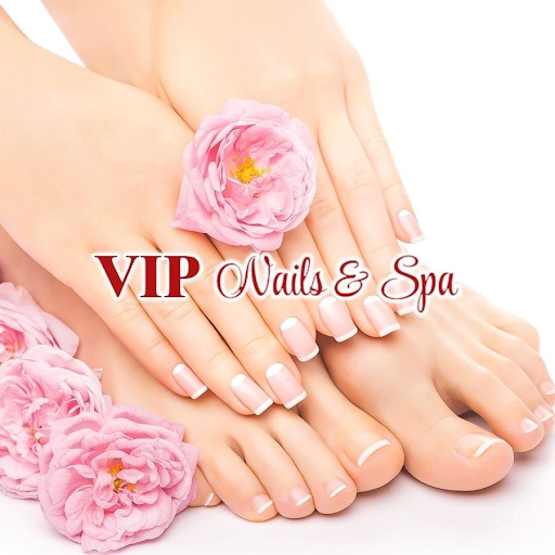 VIP Nails and Spa logo