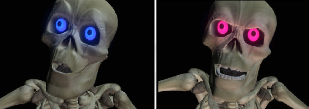 Game Over: Mr. Bones capturado fica com os olhos vermelhos (e malvado) Game Over: Mr. Bones capturado fica com os olhos vermelhos (e malvado)