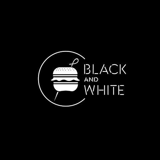 Black and White burger logo