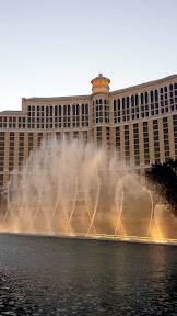 The fountains of the Bellagio