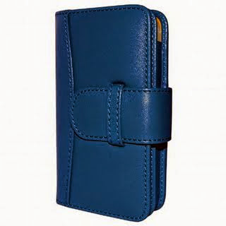 Apple iPhone 5 / 5S Piel Frama Blue Leather Wallet