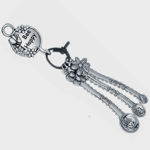 Mini Measuring Spoons - Bees & Flowers - by Ganz