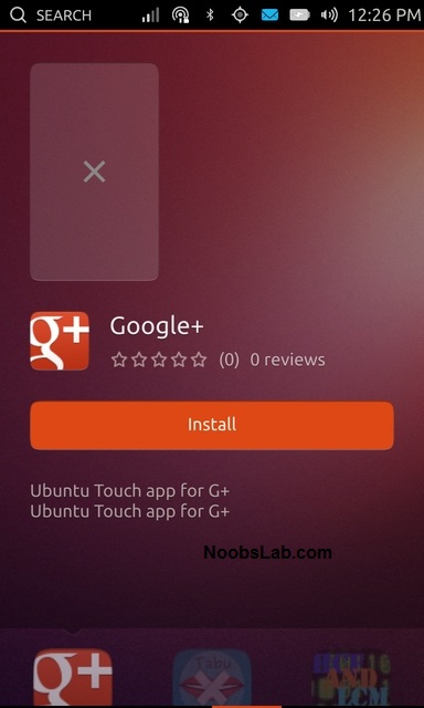 Ubuntu Touch application