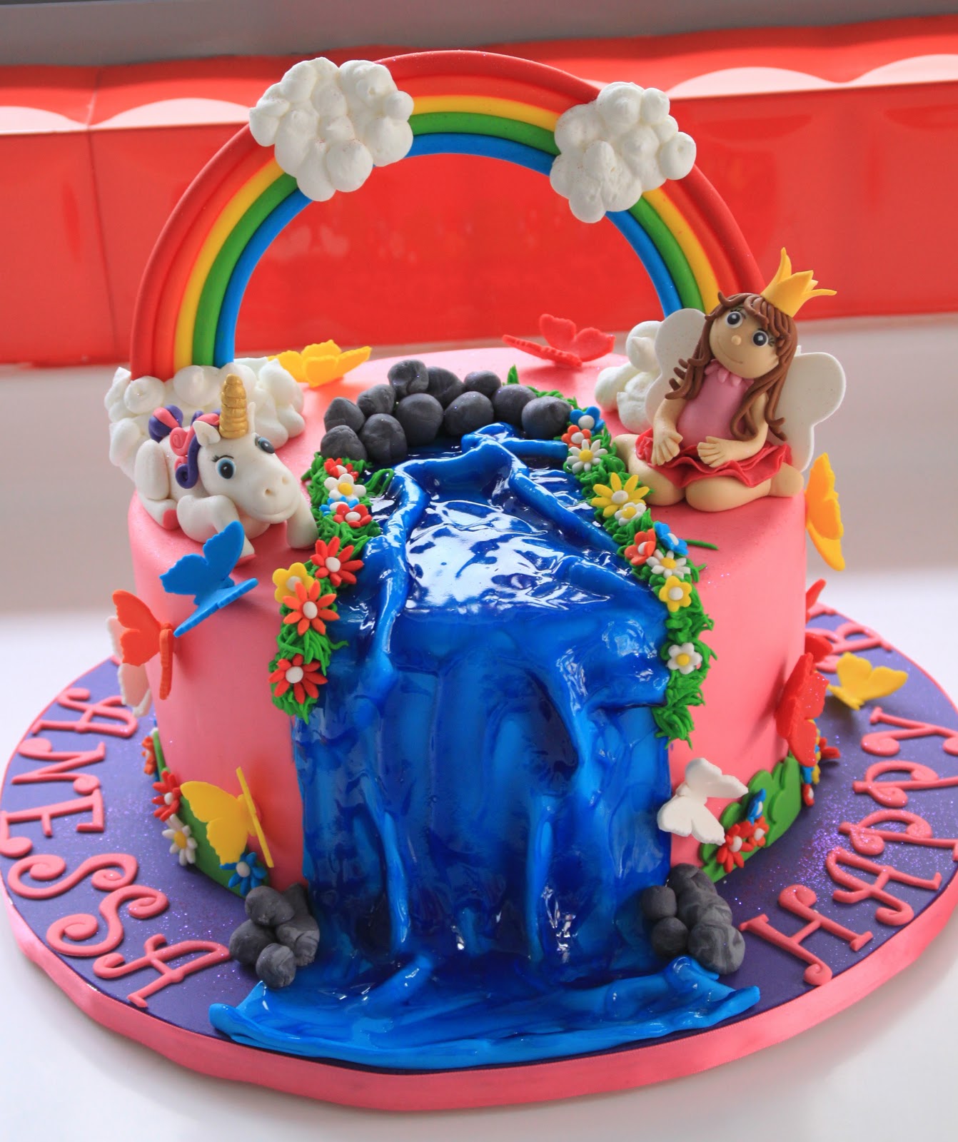 Celebrate with Cake!: Fairy, Unicorn and Waterfall Rainbow Cake