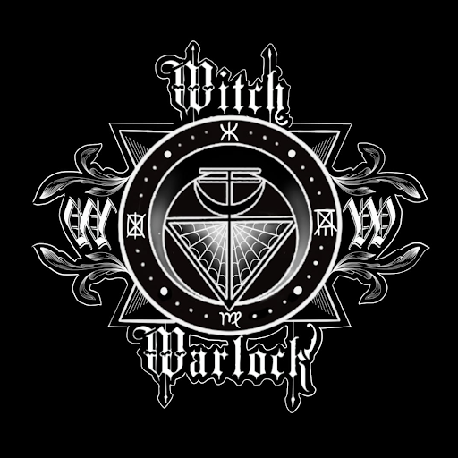 Witch and warlock tattoo rooms logo