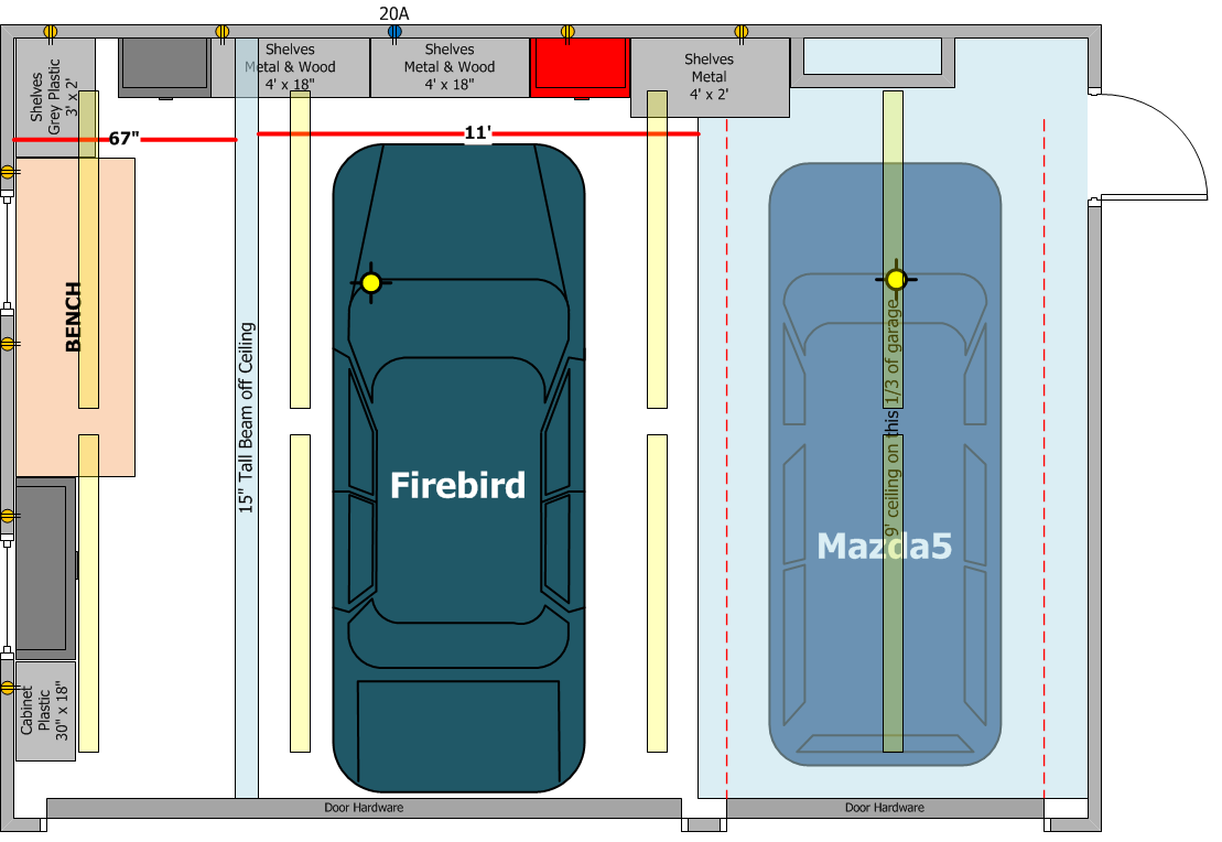 Garage lighting layout; and narrowing actual T5HO bulb choice? | DIY Home  Improvement Forum