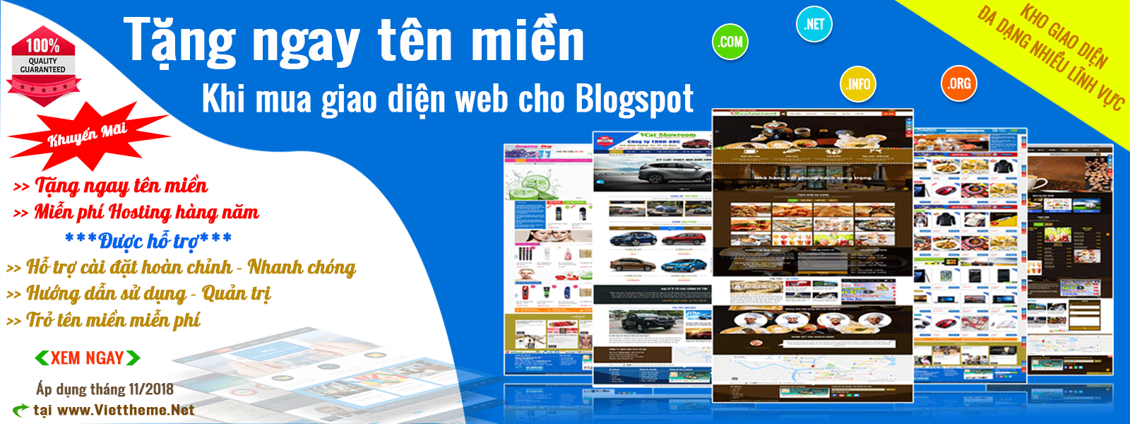 Tặng ngay tên miền khi mua Template cho Blogspot tháng 11 Tặng ngay tên miền khi mua Template cho Blogspot tháng 11