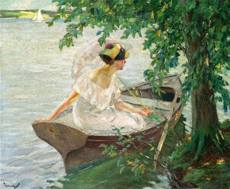 Edward Cucuel - An Outing by Boat