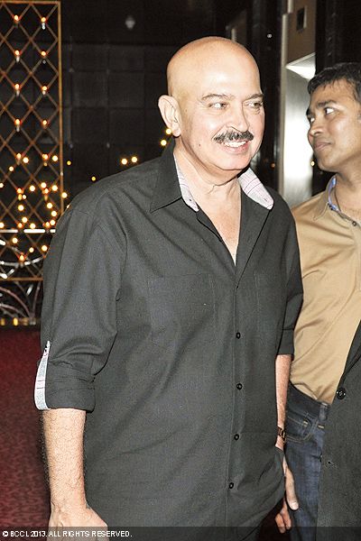 Rakesh Roshan was also spotted at showman Subhash Ghai's birthday bash. 