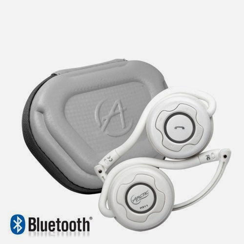  ARCTIC P311 Bluetooth Stereo Headphones, Integrated Microphone, 20-Hr Playback - White