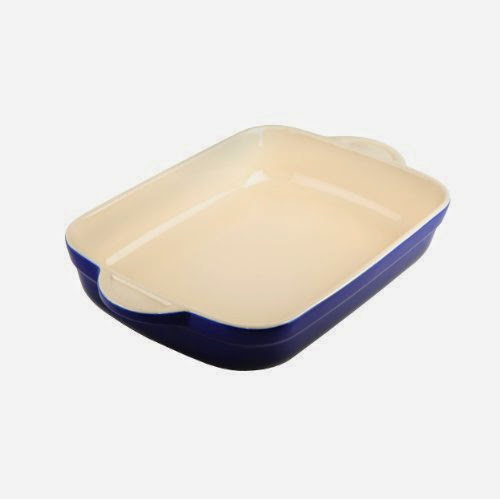  Denby OTI-573 Oven to Table Oblong Casserole/Lasagna, 3.1-Liter, Blue