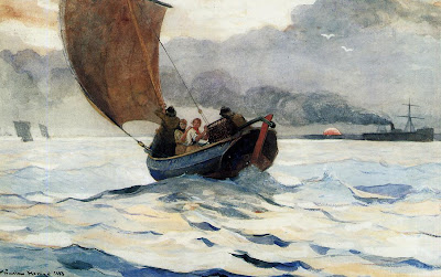 Winslow Homer - Returning Fishing Boats (1883)