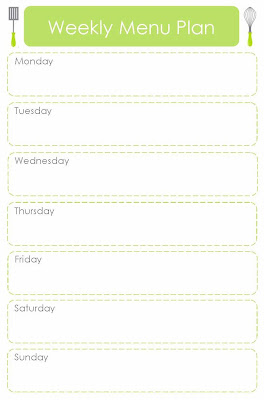 Craft Sew Create: Monday Menu Planning + Free Printable!