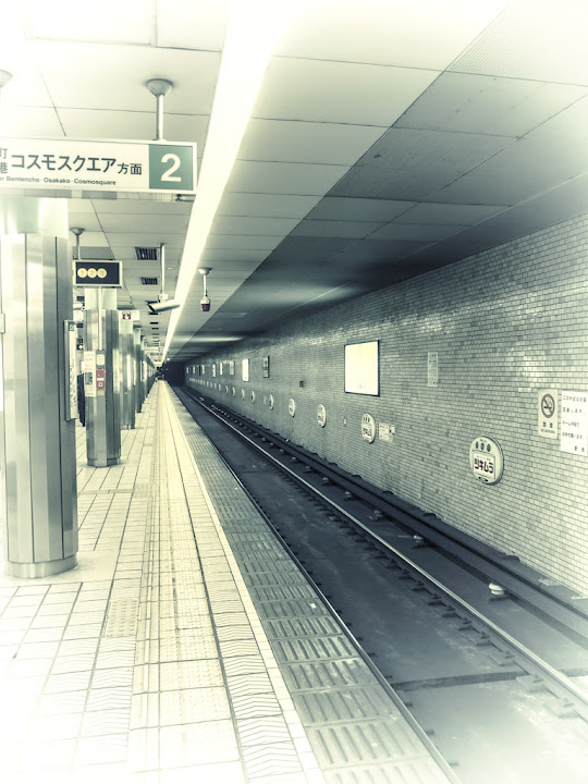 Retro Future Lines in the Subway, leading to the Singularity