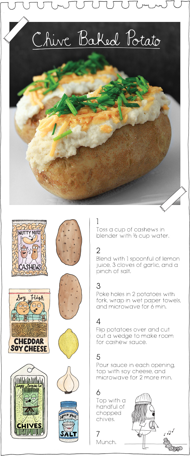 The Vegan Stoner's Chive Baked Potato