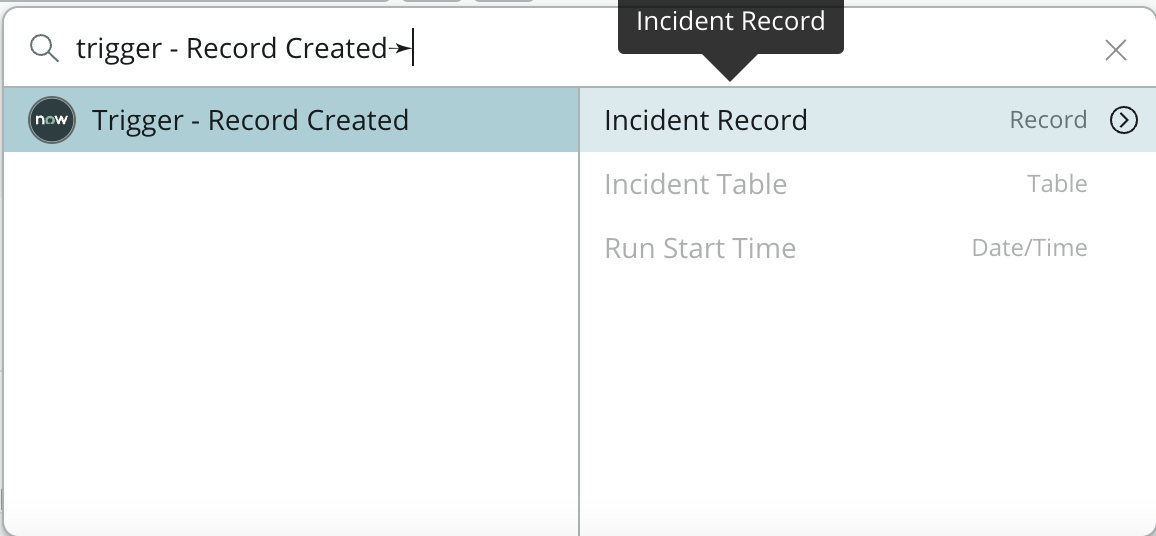 servicenow incident record 