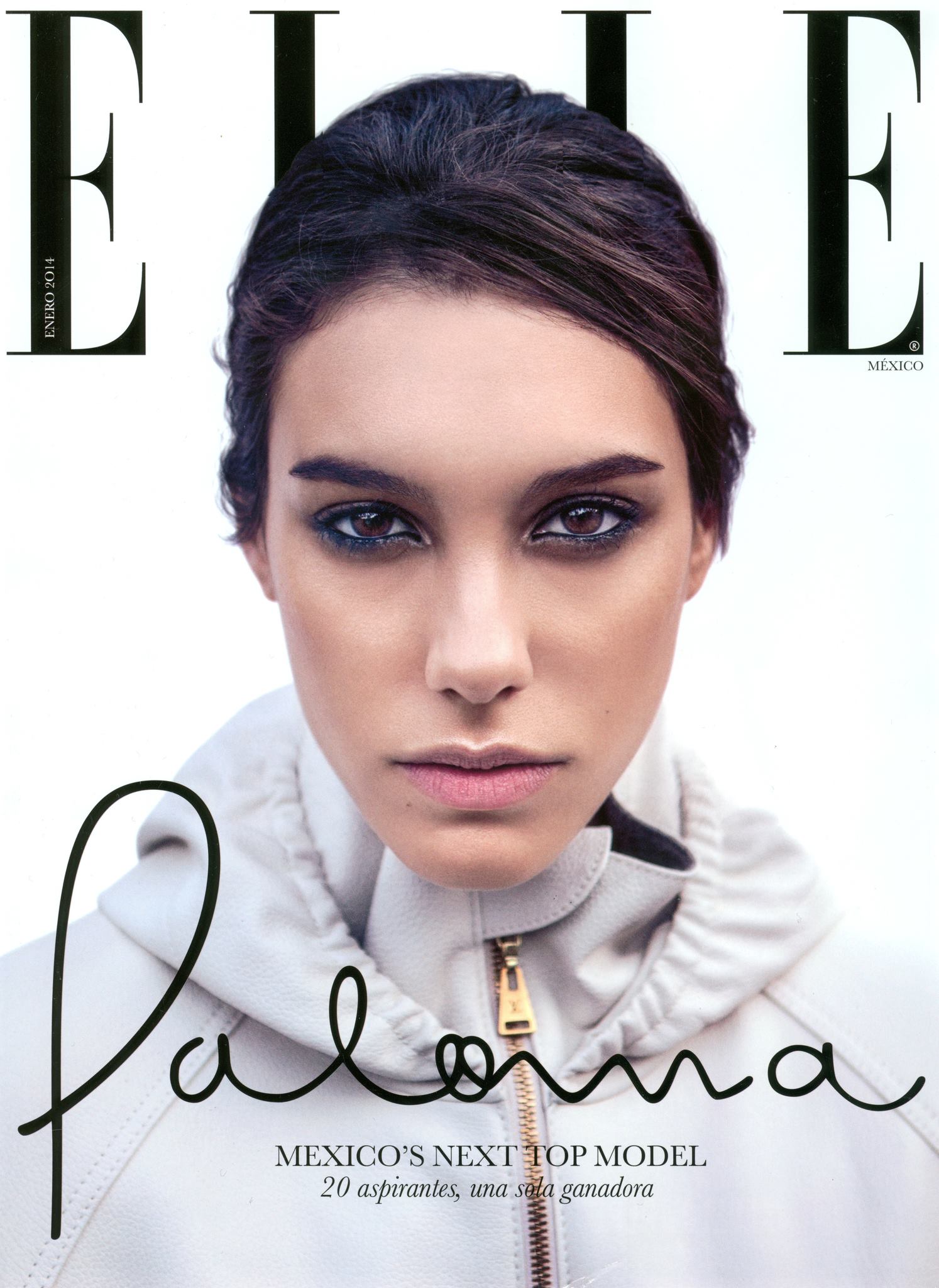 Mexican Models Blog: Paloma Aguilar on the cover of Elle Mexico