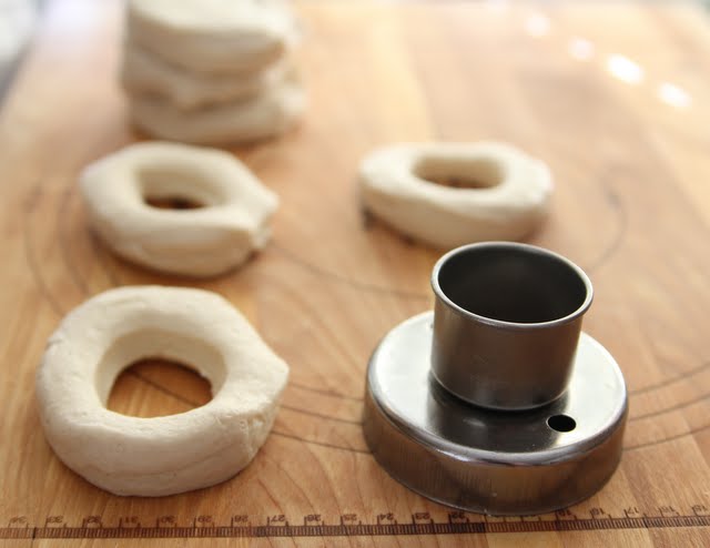 photo showing how the donuts are cut out