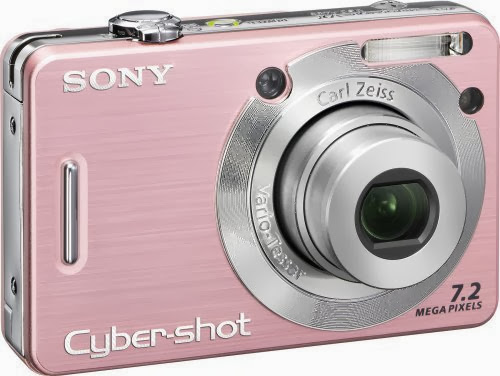 Sony Cybershot DSCW55 7.2MP Digital Camera with 3x Optical Zoom (Pink)