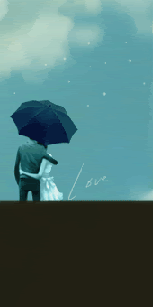 Zaljubljeni par ispod kišobrana ljubavne slike besplatne animacije free download