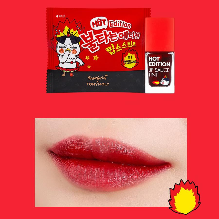Samyang X TonyMoly Lip Sauce Tint Spicy Red