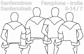 Images Pamplona bulls run coloring pages