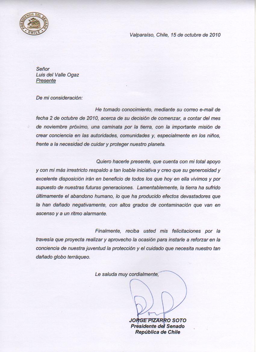 travesia por el mundo madretierra del valle cartas oficiales