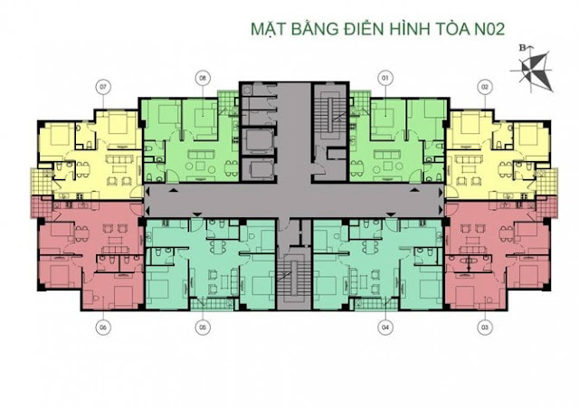 Mặt bằng tòa NO-02 k35 tân mai Mặt bằng tòa NO-02 k35 tân mai