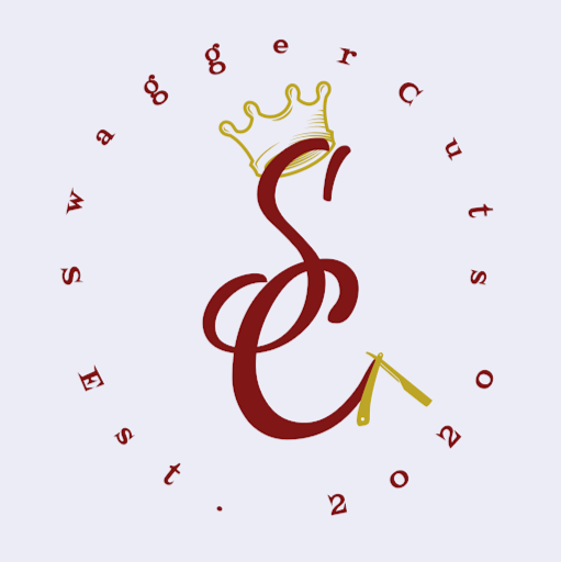 Swagger Cuts “Fades fit for a King.” logo