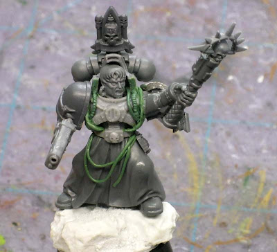 Space Marine Librarian with psychic hood
