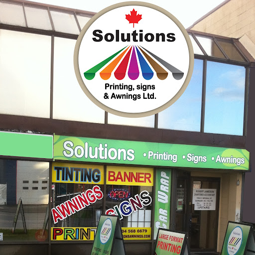 Solutions Printing, Signs and Awnings ltd logo